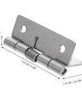Hardcore Stainless Steel Self Closing Hinges measuring 1.97x1.41 inches, corrosion resistant, for indoor cabinet use.
