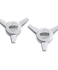 A-09095-2 Chrome Spinner Center Cap For 5x4.5 4.75 5 Inch Stainless Steel Wheels Pack Of 2 Replacement Upgrade For Classic Wheels