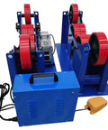 Beefed Up Pipe Rotary Welding Positioner With Digital Speed Control For Auto Welding Equipment And Tank Turning Supports 2.75 To 47.24 Inch Pipes 6600 Lb Capacity Heavy Duty Rollers, blue unit with control box