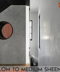 Wall with Lime Plaster And Marmorino Finish For Walls, Natural White, Fine Sand Texture, Matte To Subtle Sheen Finish