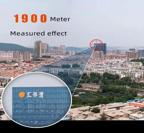 Ultra Clear 2000x Monocular Scope With 24mm Lens Night Vision Pocket Telephoto Monocular Phone Adapter Included Lightweight For Adults And Teens Long Range 8000 to 80000 M Viewing Gift showing 1900 meter city view