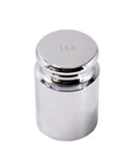 1000 Gram M2 Class Chrome Calibration Weight for Digital Scales and Pocket Scales Heavy Duty Steel with Flat Top and Bottom for Pro Grade Precise Stable Measurements, close-up view