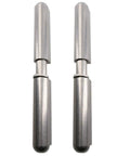 Two Pack Lift Off Stainless Steel Bullet Door Hinges Weld On 20x180mm Built To Last Heavy Duty 180 Degree Swing 14mm Pins Rustproof 304 ANSI Grade For Exterior Or Interior Doors, 2 hinges