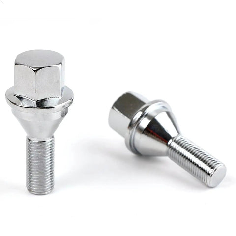 Premium Grade Wheel Studs Kit Perfect For Jeep Cherokee Renegade And Compass Models From 2014 To 2025 With Tough Durability And Secure Fitment To Keep Your Ride Safe On Roads. chrome wheel studs with threaded ends for Jeep Cherokee, Renegade, Compass
