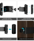 Steps to install Anti Theft Doorbell Mount 2Nd Gen Adjustable 45 To 135 Degrees No Drilling Camera Mount Bracket