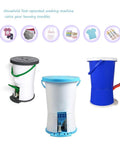 Hassle Free Foot Treadle Washer Offering 14 Liter Capacity For Gentle Delicates And Daily Clothes Nifty Blue Compact Frame