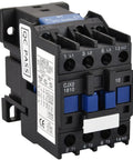 Side view of Three Pole 24V AC Contactor With 32A Rating For Industrial Motors And Rail Mount, showing control connectors.
