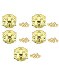 Vintage Bronze Toggle Hasp Latches Set Of 10 With Hardened Screws For Small Furniture And Crafts Sturdy Iron Hardware 26x29mm