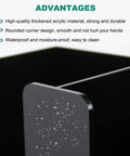 Close-up of black acrylic Disposable Coffee Cup Dispenser Organizer With Four Compartments waterproof surface detail