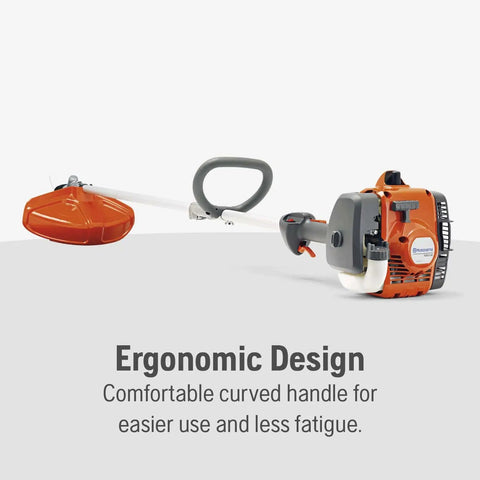 Gas String Trimmer 22cc 2-Cycle Lightweight Weed Eater With 17 Inch Straight Shaft And T25 Head shown with orange body