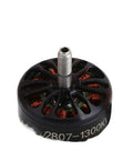 Close-up of 7 Inch FPV Racing Drone Motors Pack with Brushless Outrunner 1300KV Options, featuring aluminum housing and ball bearings.