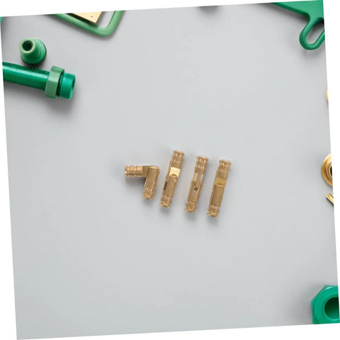 Sleek Hidden Brass Barrel Hinges For Jewelry Boxes And Wooden Cabinets, 25-Piece Set, detailed view with green tools