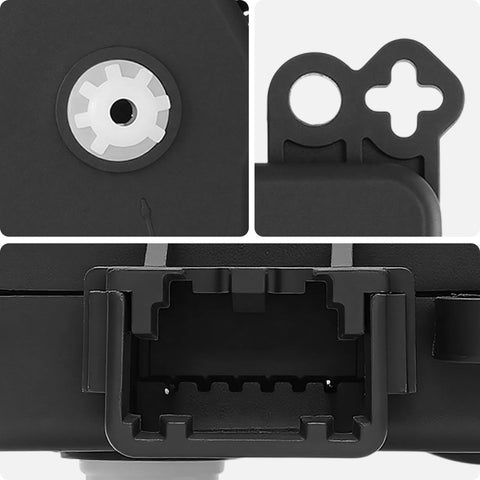 Close-up of connectors on Set Of 2 Main HVAC Heater Blend Door Actuators For Jeep Compass Patriot 2010 To 2017 Wrangler 2011 To 2017 Dodge