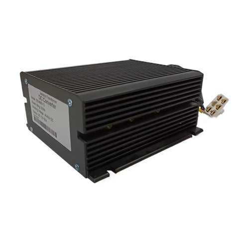 High Performance 48V-60V To 12V DC Isolation Buck Converter Switch Power Supply with sturdy metal housing and connector.