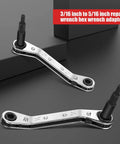 HVAC Service Wrench Set Three Sixteenth To Five Sixteenth Hex Key Adapter For Valve Opener And Air Conditioning Repair Tools