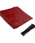 Heavy Duty Welding Curtain Screen 6 By 6 Feet Flame Resistant Vinyl Shield With UV Protection Level 6 Red Portable Industrial Barrier