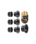 Slick Four Inch Magnetic Dust Collection Fittings Quick Swap Hose Adapter No Hassle Snap On Shop Vac Coupler For Woodworking Gear And Shop Upgrades Rock Solid Magnet Grip Kit, assorted hose connectors.