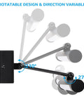 Adjustable LED Picture Light For Wall Art And Frames, Plug In Or Hardwired, CRI90, Full Metal Swing Arm Lamp, Rotatable Design