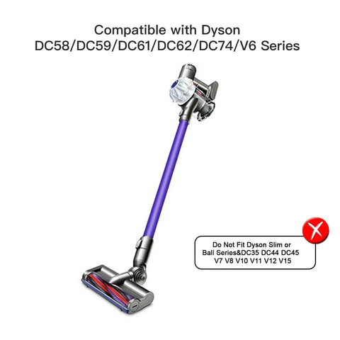 Dyson V6 Quick Release Extension Wand Replacement Accessory Compatible With DC58 DC59 DC61 DC62 DC74 Models for V6 Motorhead Absolute Purple for Enhanced Suction Easy Fit High Quality Replacement Part for Dyson Vacuums Durable Purple Finish