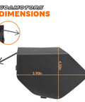 Dimensions of Front Bumper Tow Hook Cover 622A0-6MR0H Direct Replacement For Nissan Rogue Sport 2020-2023, 1 Pc, Easy Install