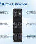 Hyundai Accent Front Left Driver Power Master Window Switch Control Button Replacement 2011 2017 OEM 93570AP1R101 935701R111