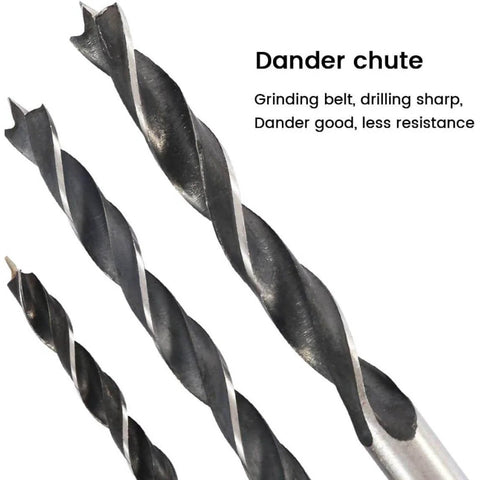 Close-up of drill bits from Pocket Hole Screw Jig And Dowel Drill Joinery Kit For Woodworking