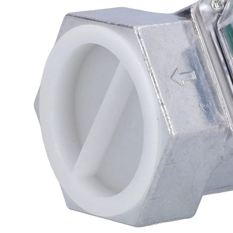 Close-up of the Industrial 2In Turbine Flow Meter With Digital End Turbine Meter for Liquid Fuel Water Gas Oil, Electronic Flowmeter, 2.3V To 3.3V LlW50.