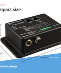 Hella Reliable Smart BMS Controller For 12 24 48 Volt Solar Systems Plug And Play Rj45 Link showing compact dimensions and ports.