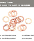 20 Pack 14mm Copper Oil Drain Plug Gasket Seals And Crush Washers For Leakproof Engine Performance And Smooth Running Dope