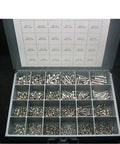 Stainless Metric Socket Head Allen Cap Screw Kit 490S Assortment Fastener Set organized in a 24-slot tray