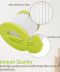 Replacement Filter For ONE Plus 18V Handheld Vacuum Models PCL700 PCL704 PCL705 4 Pack With High Efficiency Filtration Captures 99.7 Percent Of Dust Dirt Food Debris And Pet Dander Down To 0.3 Microns, pleated white filter with green frame