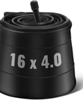 16x4 Inner Tube With 32 Mm Schrader Valve For Kids Electric Bikes And Fat Tire 16 Inch Wheels Beefy Butyl Rubber Construction Delivers Superior Air Retention Durable And Leak Resistant Easy Inflation One Pack black 16x4 butyl inner tube with Schrader valve