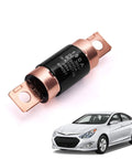 Top Shelf 150 Amp High Voltage Fuse Direct Replacement Plug And Play Straight Swap Compatible With Hyundai Sonata Hybrid 2011 To 2015 Kia Optima Smooth Ride, close-up view of fuse.