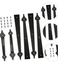 heavy duty garage door hinges set with screws for installation