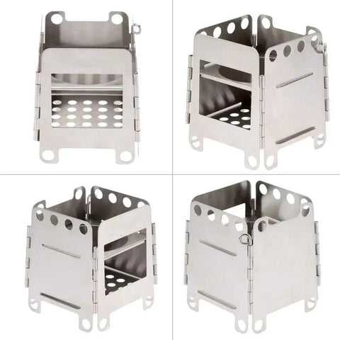 Portable Charcoal Grill With Nonstick Surface, Foldable Outdoor BBQ For Camping And Picnics, easy assembly view