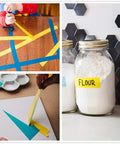Yellow Painter Tape 1 Inch By 60 Yards Pack Of 10 Rolls For Painting And DIY Projects used for labeling and crafting.