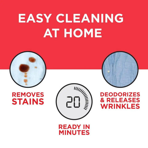 At-Home Dry Cleaning Kit With Breeze Clean Scent, No Dry Bag Needed, Easy Garment Refresh, removes stains and wrinkles