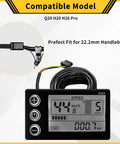 Display Screen For Q20 H20 H26 Pro Electric Bicycles Ride Ready All In One LCD Readout With Real Time Speed Odometer Battery Level PAS