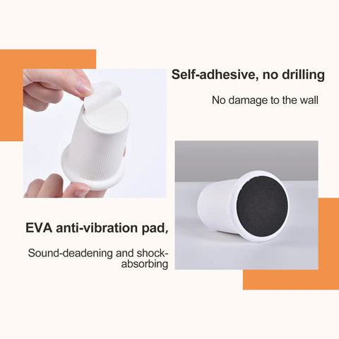 Level Up Your Sleep Setup With These Boss Stick On Headboard Stoppers Adjustable Anti Shake Bed Frame Stabilizer Pads That Crush Noise And Shield Your Fresh Drywall, showing a self-adhesive EVA anti-vibration pad.