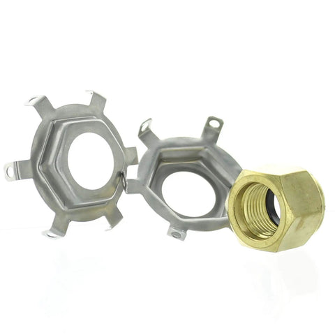 Mercury Prop Nut Kit 11-52707Q1 Gold OEM MerCruiser Replacement For Marine Outboard Props, Easy Install, Genuine Mercury Marine Part, Ships Fast, Fits Mercury MerCruiser Outdrives, Durable Gold Nut Kit