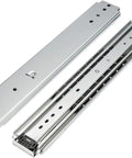 Straight Up Heavy Duty Drawer Slides One Pair With Reinforced Lock 500 Lbs showcasing full extension ball bearing rails for tool chests.