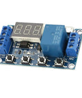Get In Gear With This Plug And Play Digital Timer Relay Module Featuring A Sharp Led Screen And Dead Simple Settings For Bullseye Timing On Any 6 To 30 Volt Heavy Duty Build, close-up view.