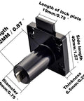 Rock Solid Zinc Alloy Drawer Lock For Wooden Cabinets Desks And Mailboxes Keyed Hardware Fits Flawlessly On 17 22 Mm Panels showing dimensions.