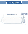 3/4 Inch ID Silicone Hose End Cap dimensions with 40mm outer diameter and 4.5mm wall thickness for high temp engine coolant