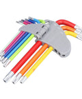 Kickstart Your Home Repair Game With This Hottest 9 Pcs Arm Hex Wrench Set Featuring Gnarly Color Coding And Solid Metal Star Hex Keys For Pro Level Maintenance, Fixing, And All Your Daily DIY Projects Without The Stress. Color-coded Torx wrench set in gray holder, 9-piece steel, assorted sizes