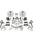 Drop In Disc Brake Conversion Kit For Ford 1937 To 1948 Spindles With 5 On 4.75 Inch Bolt Pattern And GM Metric Calipers Ready To Bolt On