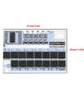 Straight Up Killer 2 Pack 5S Battery Management System 100A BMS Circuit Board layout with components, 61mm x 42mm, for Li Ion cells.