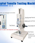 Manual Horizontal Digital Push Pull Force Tester For Tensile And Compressive Testing, Workhorse Bench Top Force Gauge Measuring Pull And Push Load On Fishing Lines, Ropes, Wires, Insertion Force And Destructive Tests on white base
