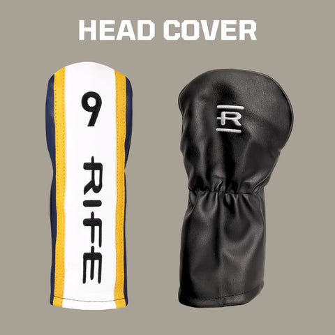 Offset 9 Wood Golf Club For Right Hand Senior Flex with head cover included, black cover with white and gold accents