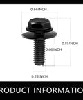 Twenty Pack Heavy Duty Car U Clips And Fender Liner Headlamp Assembly Screws With Solid Iron U Nuts dimensions 0.66x0.85 inches.